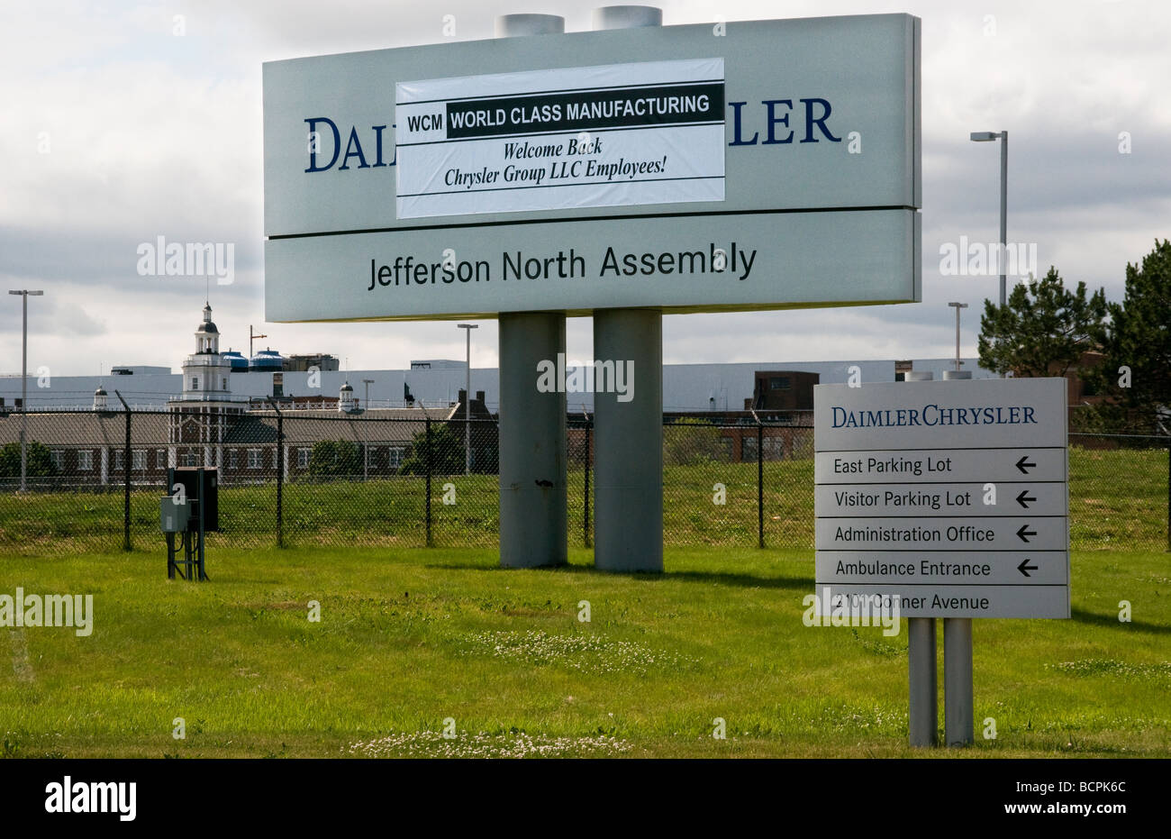 Detroit, Michigan, USA la Daimler Chrysler, ri-apertura di Jefferson nord impianto World Class Manufacturing Foto Stock