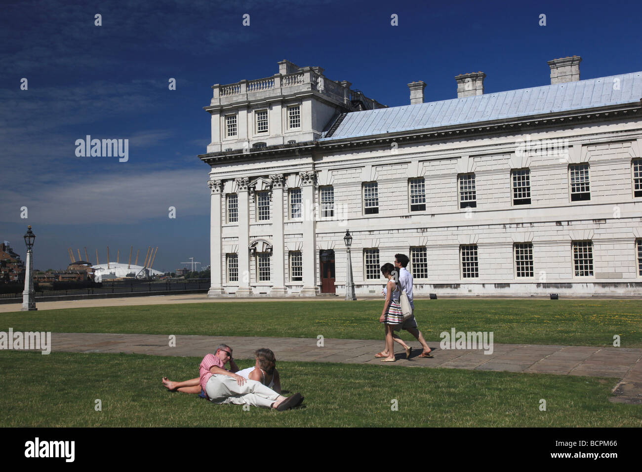 Old Royal Naval College di Greenwich, a sud-est di Londra. Foto Stock