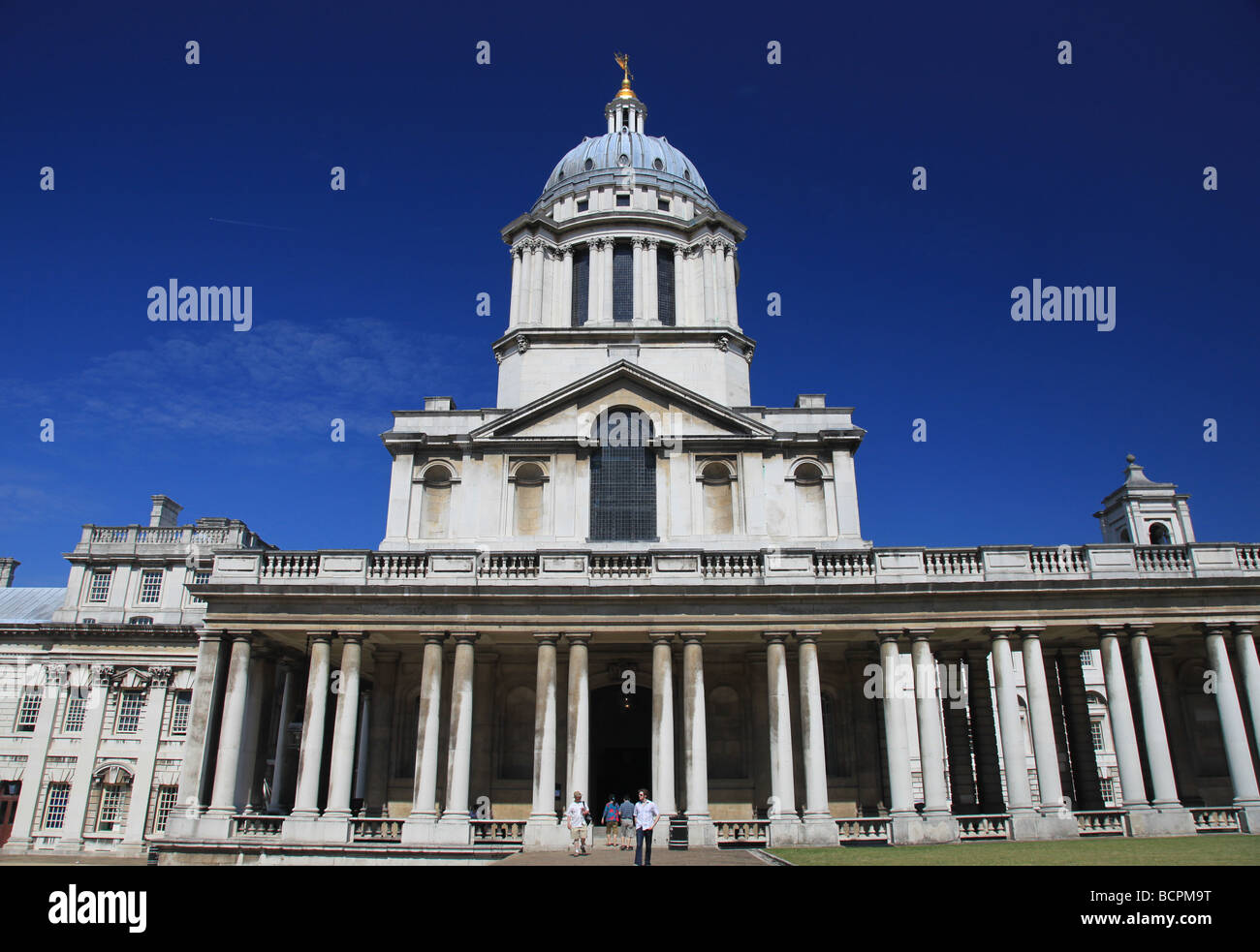 Old Royal Naval College di Greenwich, a sud-est di Londra. Foto Stock