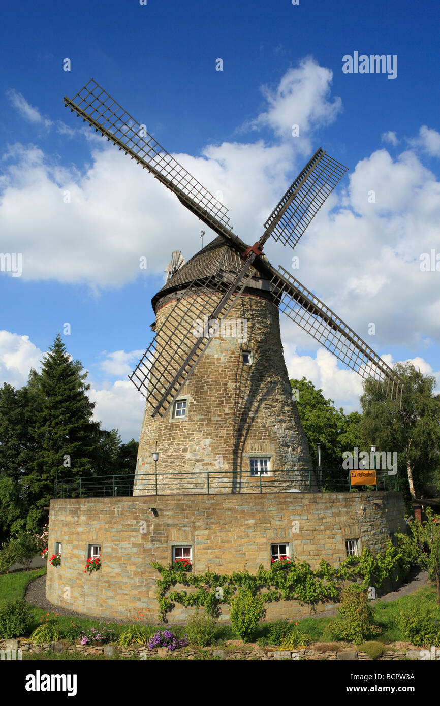 Alte Windmuehle in Werl am Hellweg, Haarstrang, Werl-Unnaer Boerde, Renania settentrionale-Vestfalia Foto Stock