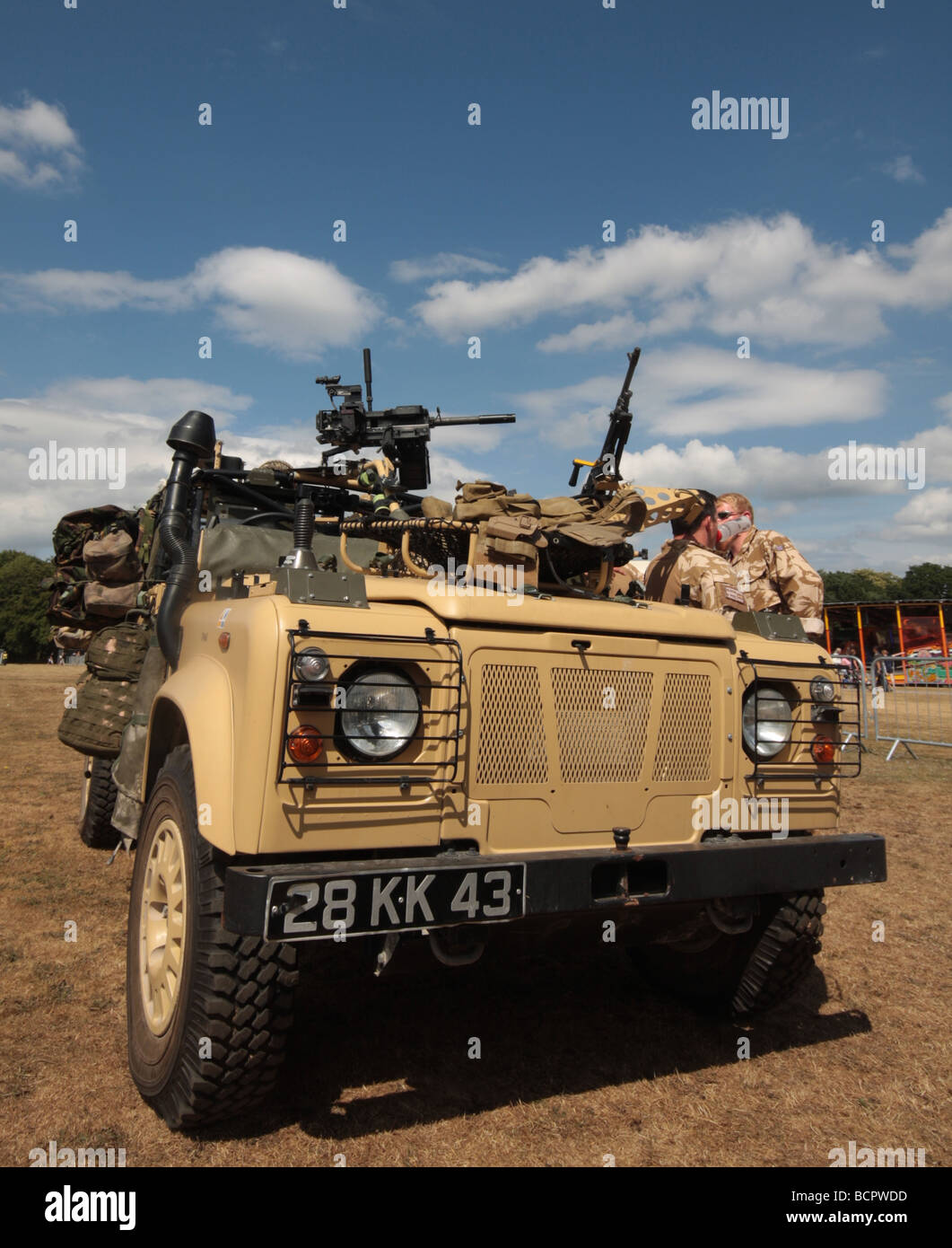 Esercito britannico Land Rover Foto Stock