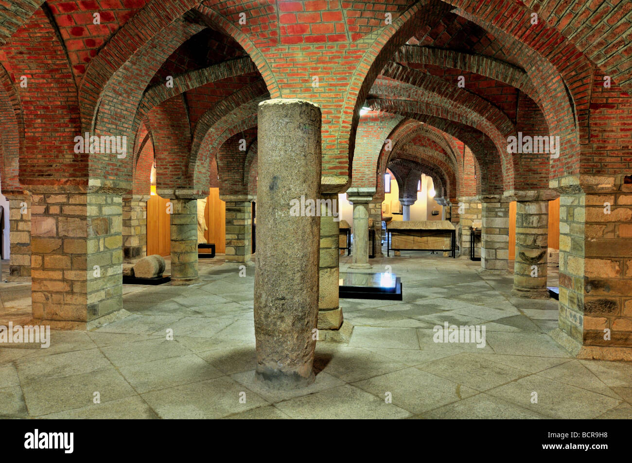 Spagna, Astorga : Museo Romano del Palazzo dei Vescovi Palacio Episcopal dall architetto Antonio Gaudí Foto Stock
