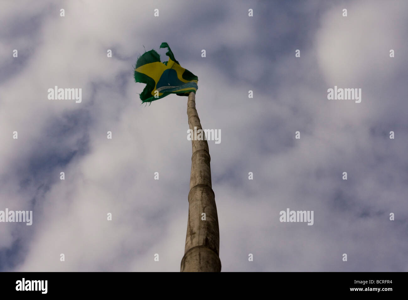 Bertioga beach, a nord della costa della stato di São Paulo Foto Stock