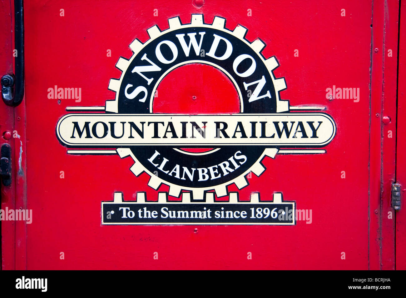 Snowdon Mountain carrozza ferroviaria. Foto Stock