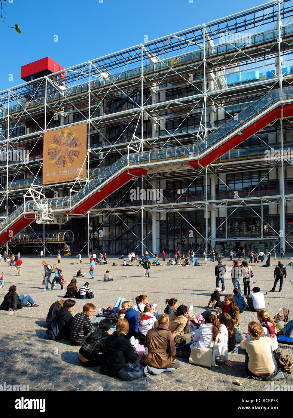 Georges Pompidou Museo, Paris, Francia. Foto Stock