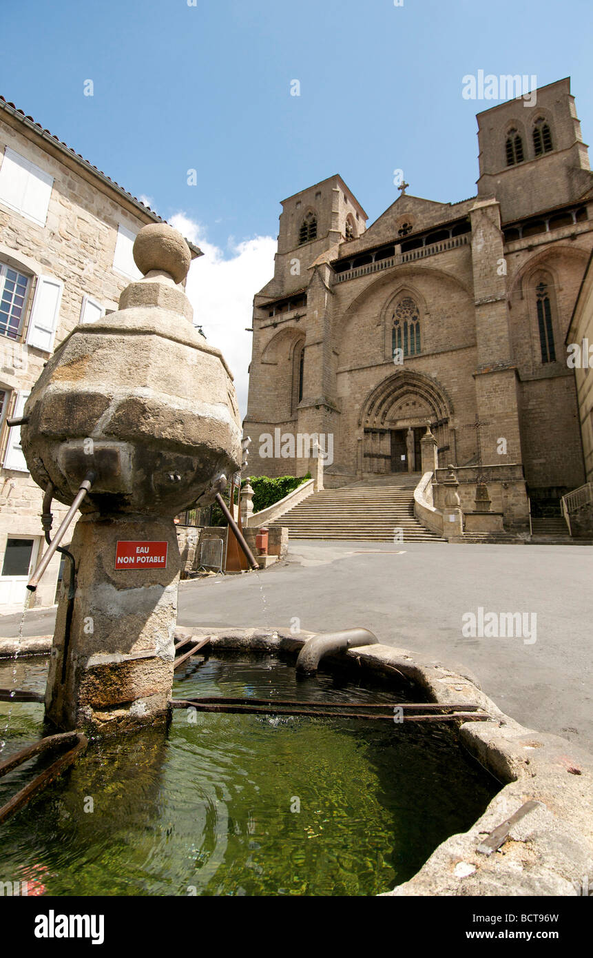 Abbazia di Saint Robert, la Chaise Dieu, alta Loira dipartimento, Auvergne-Rodano-Alpi, Francia Foto Stock