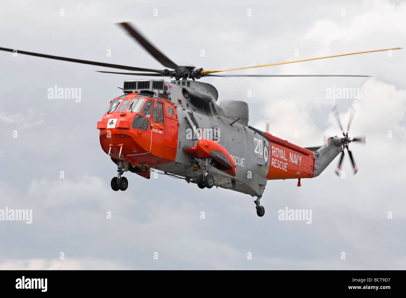 Un Westland Sea King Salvataggio in elicottero della Royal Navy Foto Stock