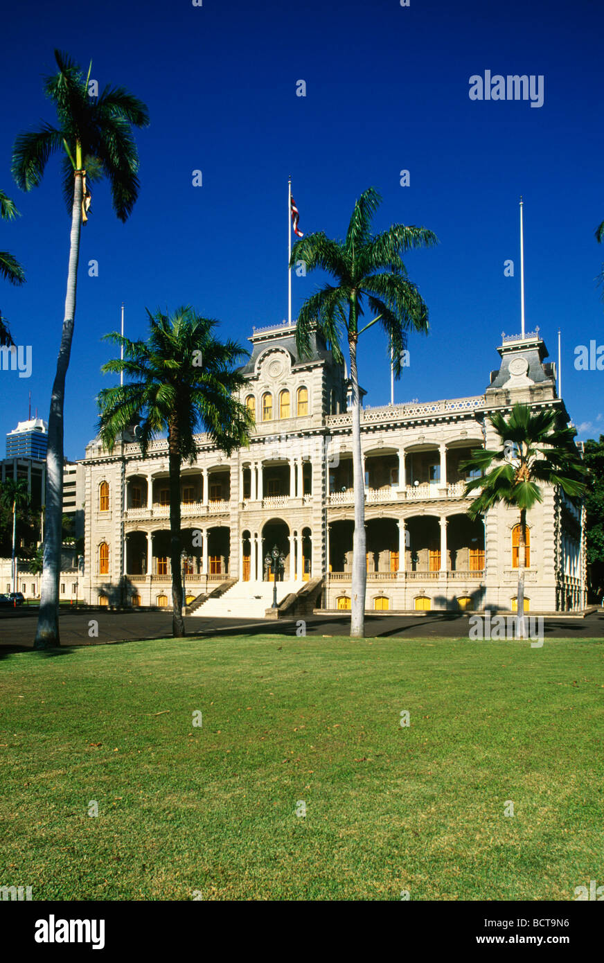 Palazzo Iolani Honolulu Oahu Hawaii Foto Stock