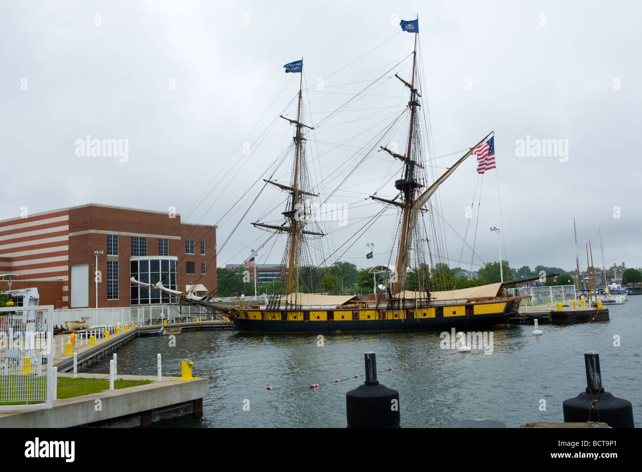 Noi Brig Niagara ormeggiato a Dobbins sbarco in Erie in Pennsylvania Foto Stock