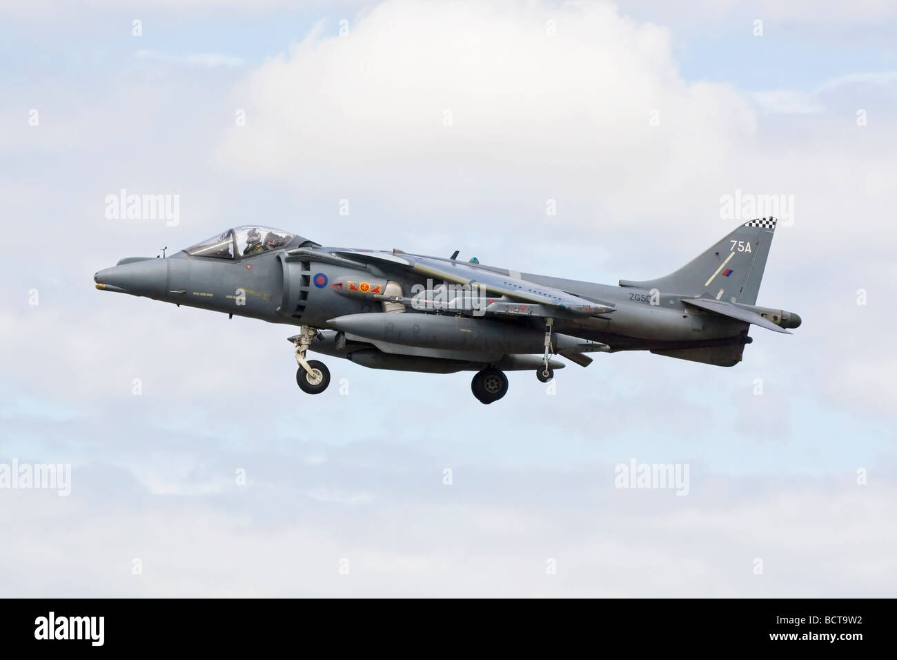 Un RAF Bae Systems Harrier GR9 jump jet Foto Stock