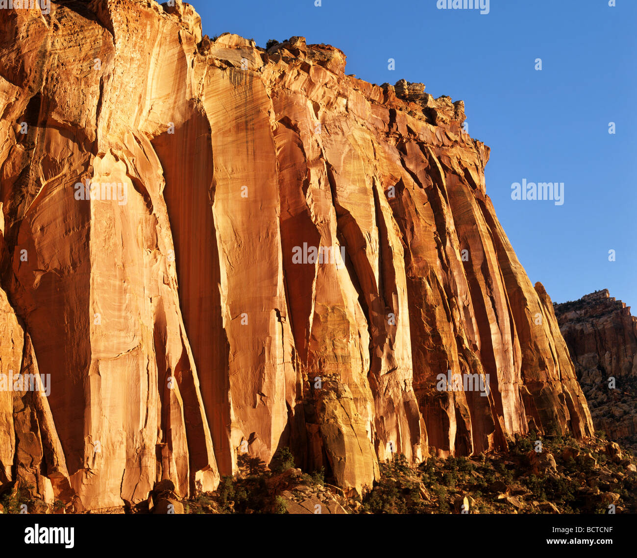 Rocce di arenaria, Capitol Reef National Park nello Utah, Stati Uniti d'America Foto Stock