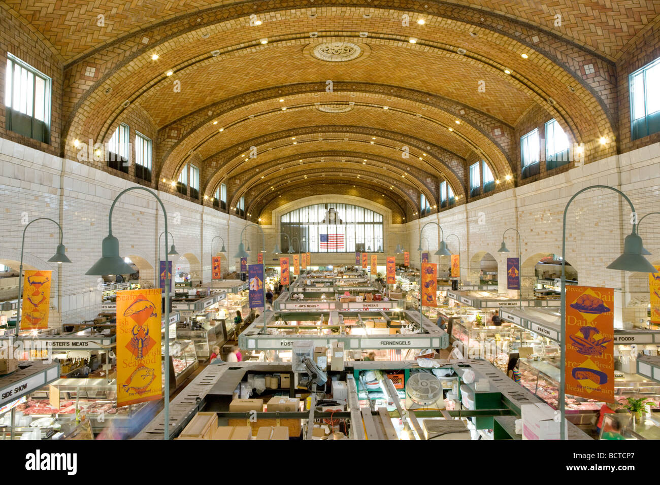 Lato ovest Mercato in Cleveland Ohio Foto Stock