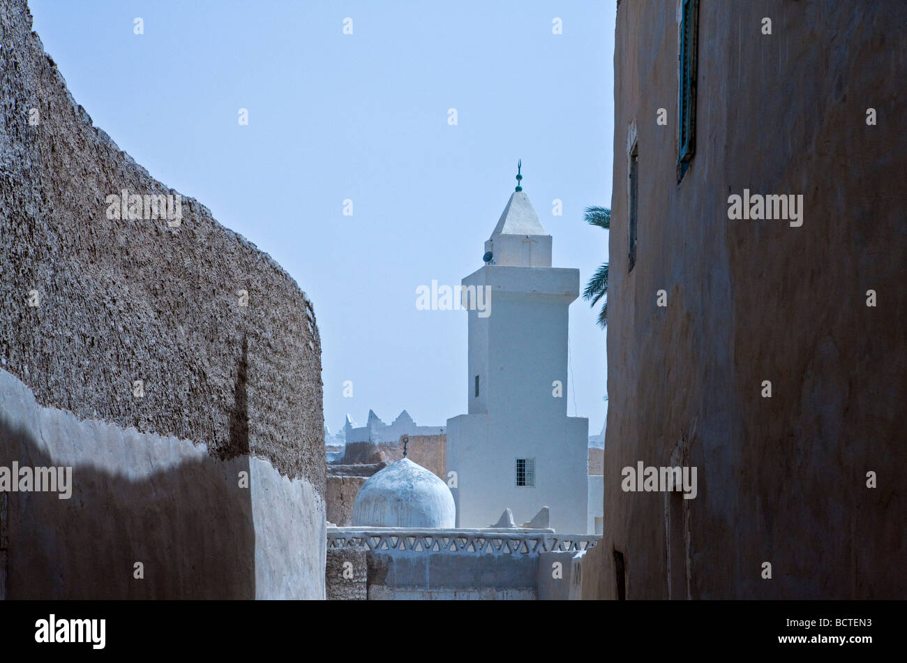 Libia Ghadames una moschea nella vecchia Medina Foto Stock