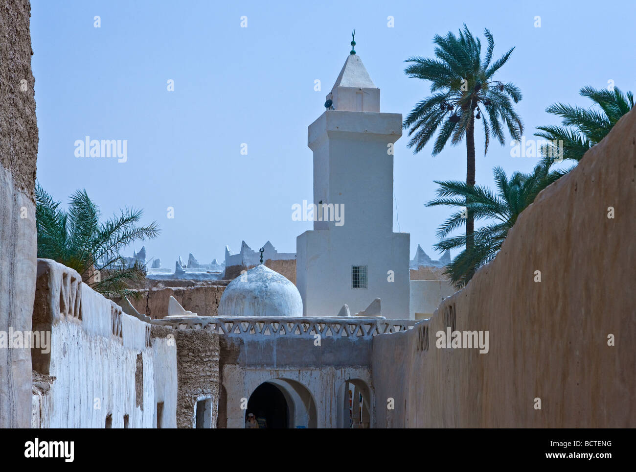 Libia Ghadames una moschea nella vecchia Medina Foto Stock