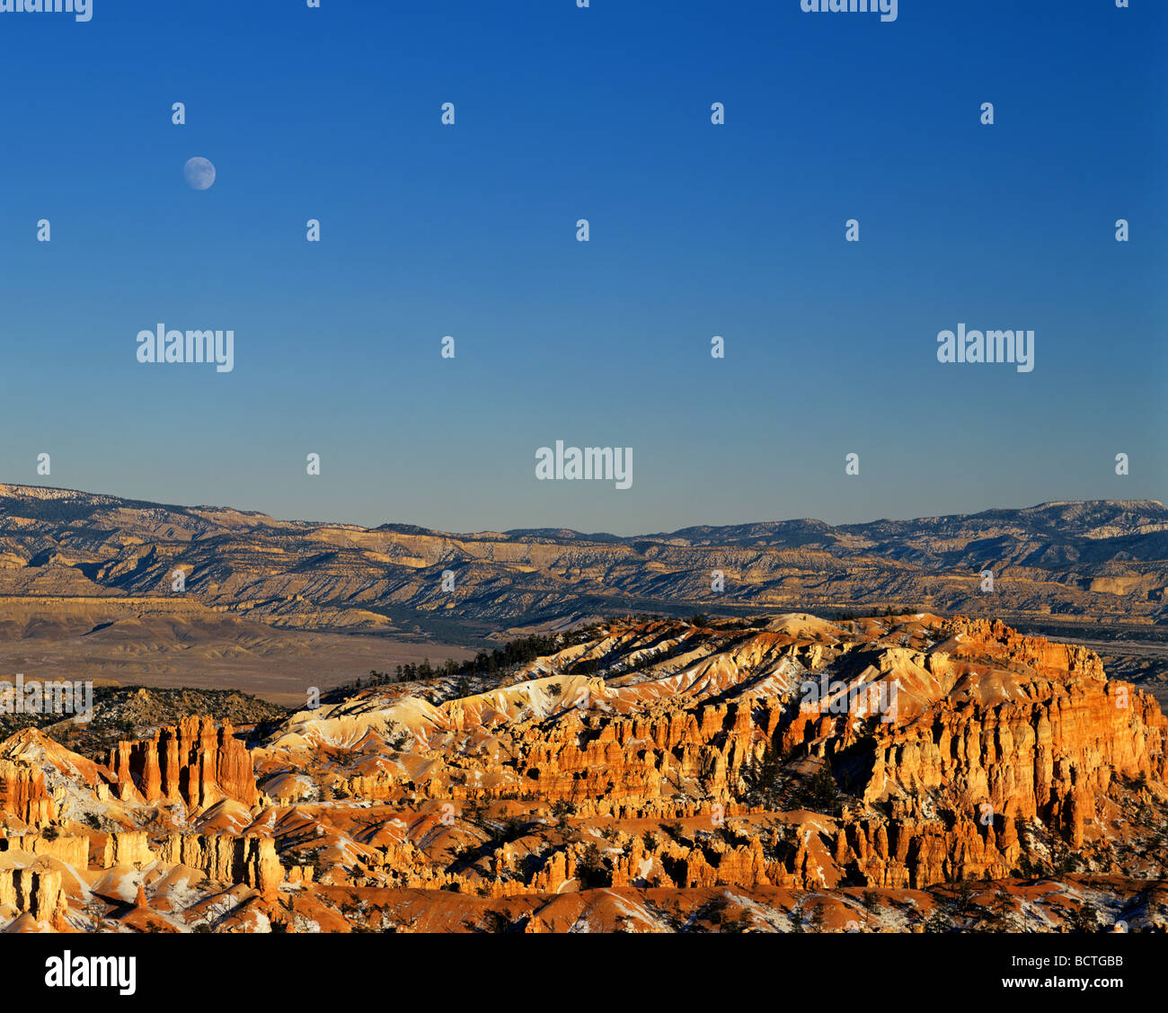 Parco Nazionale di Bryce Canyon, erosione, luna, Utah, Stati Uniti d'America Foto Stock