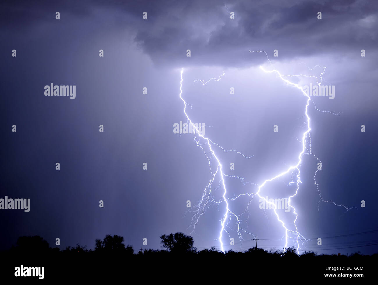 Illuminazione di Tucson Foto Stock