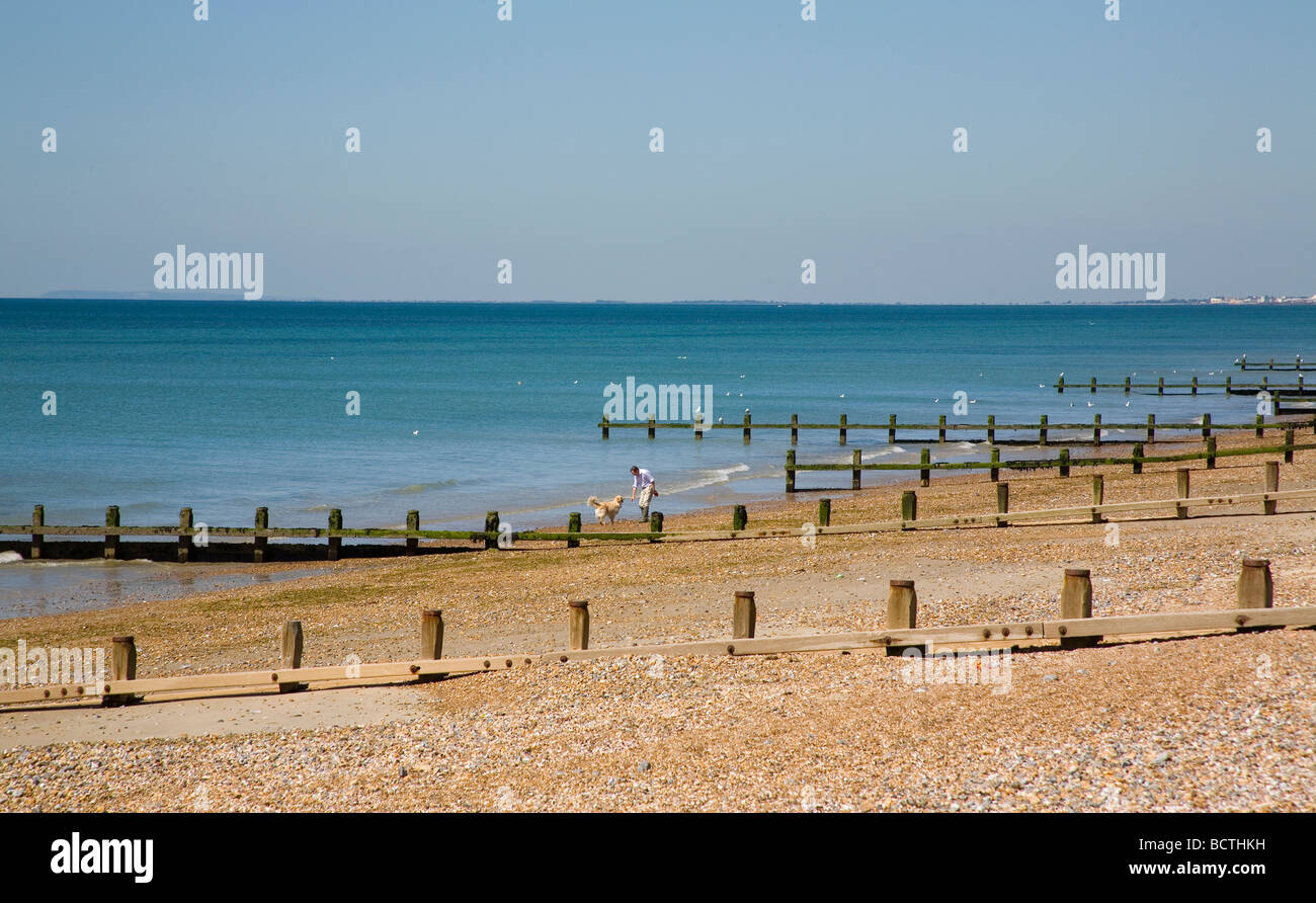 Angmering beach West Sussex Foto Stock