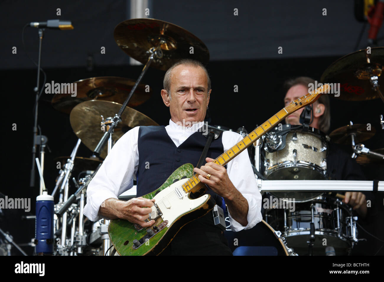Francesco Rossi, Status Quo rock britannico, musicista, Open Air Festival, Muehldorf am Inn, Baviera, Germania Foto Stock