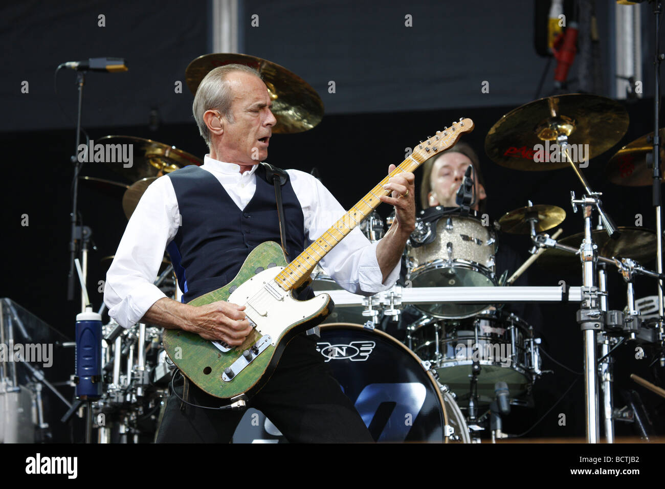 Francesco Rossi, Status Quo rock britannico, musicista, Open Air Festival, Muehldorf am Inn, Baviera, Germania Foto Stock