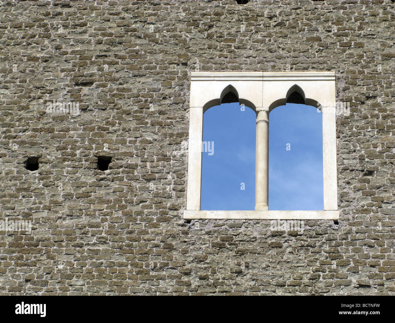 Castrum Caetani palazzo da Cecilia Metella sulla via appia antica di roma italia Foto Stock