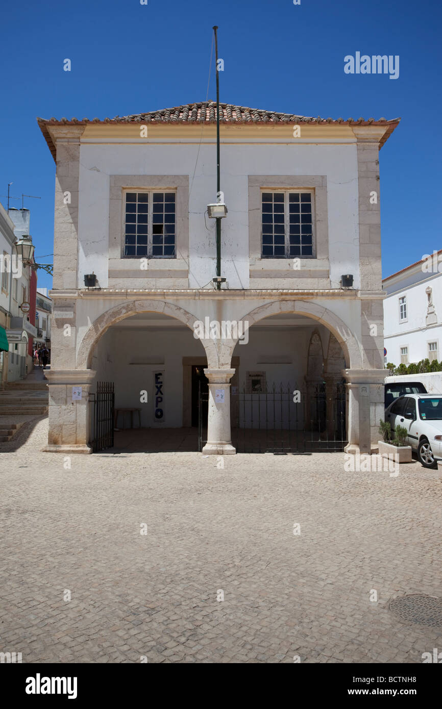 Mercato di schiavi edificio in Praca do Infante Dom Henrique, Lagos, Portogallo Foto Stock