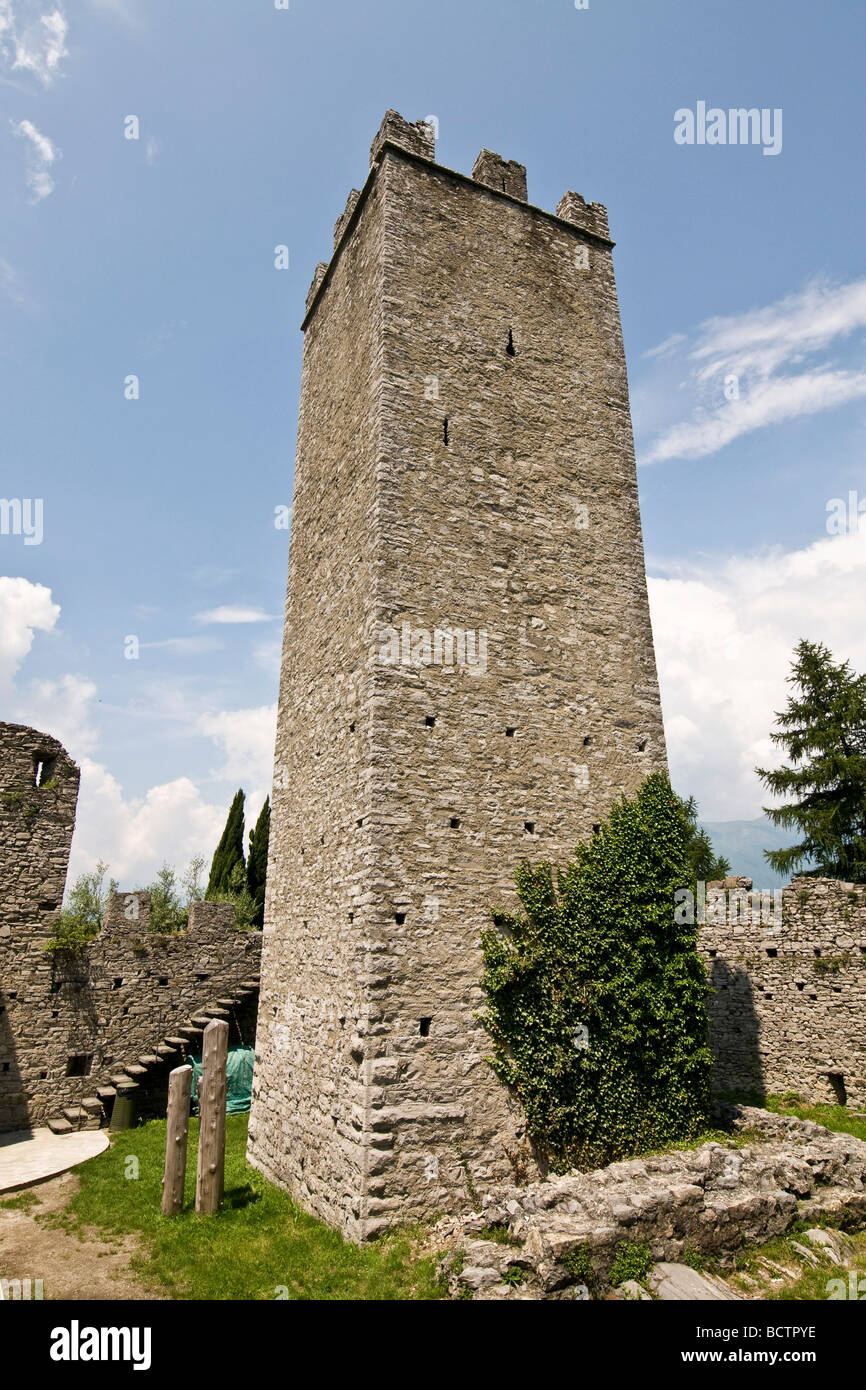 Varenna castello di Vezio Foto Stock