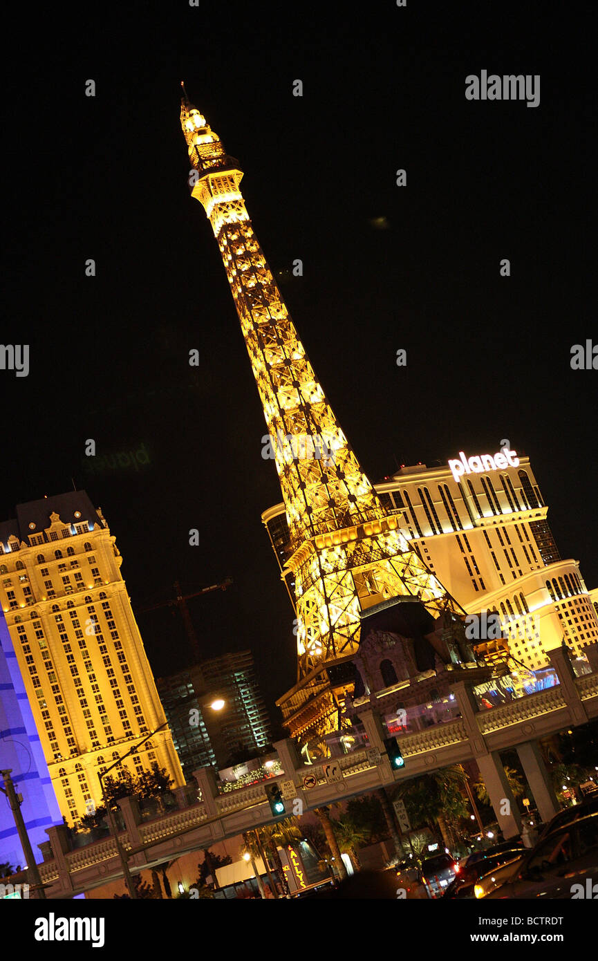 Torre Eiffel Ristorante Las Vegas Nevada USA Foto Stock
