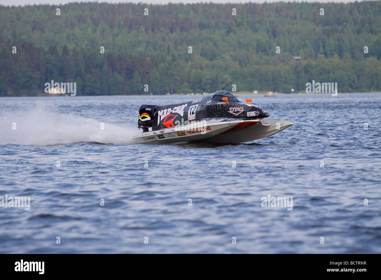 Da F1 Powerboat nel Campionato del Mondo a Lahti Finlandia 12-13 giugno 2009. Autista Sami Selio Foto Stock