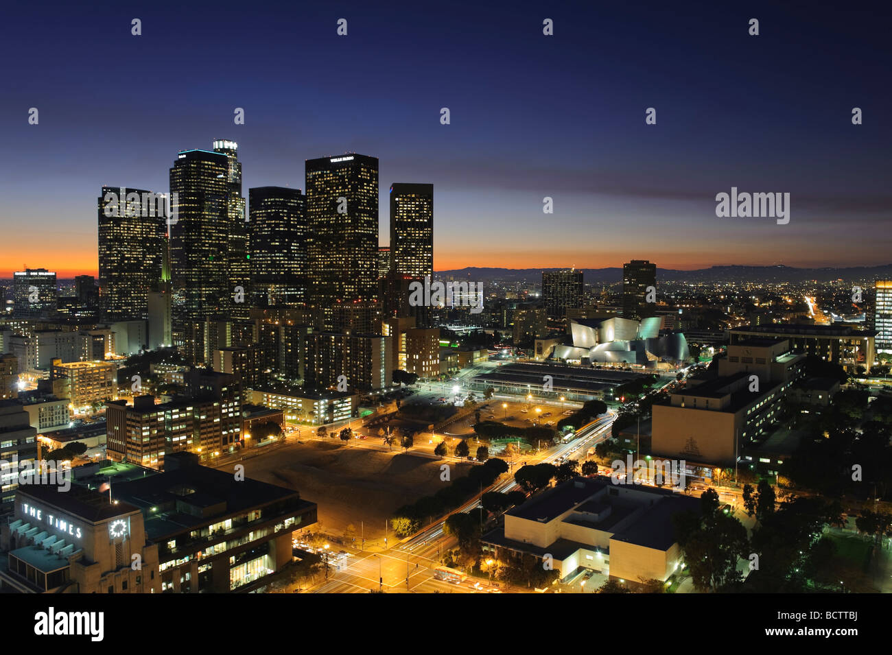 USA California Los Angeles skyline del centro cittadino di Los Angeles Foto Stock