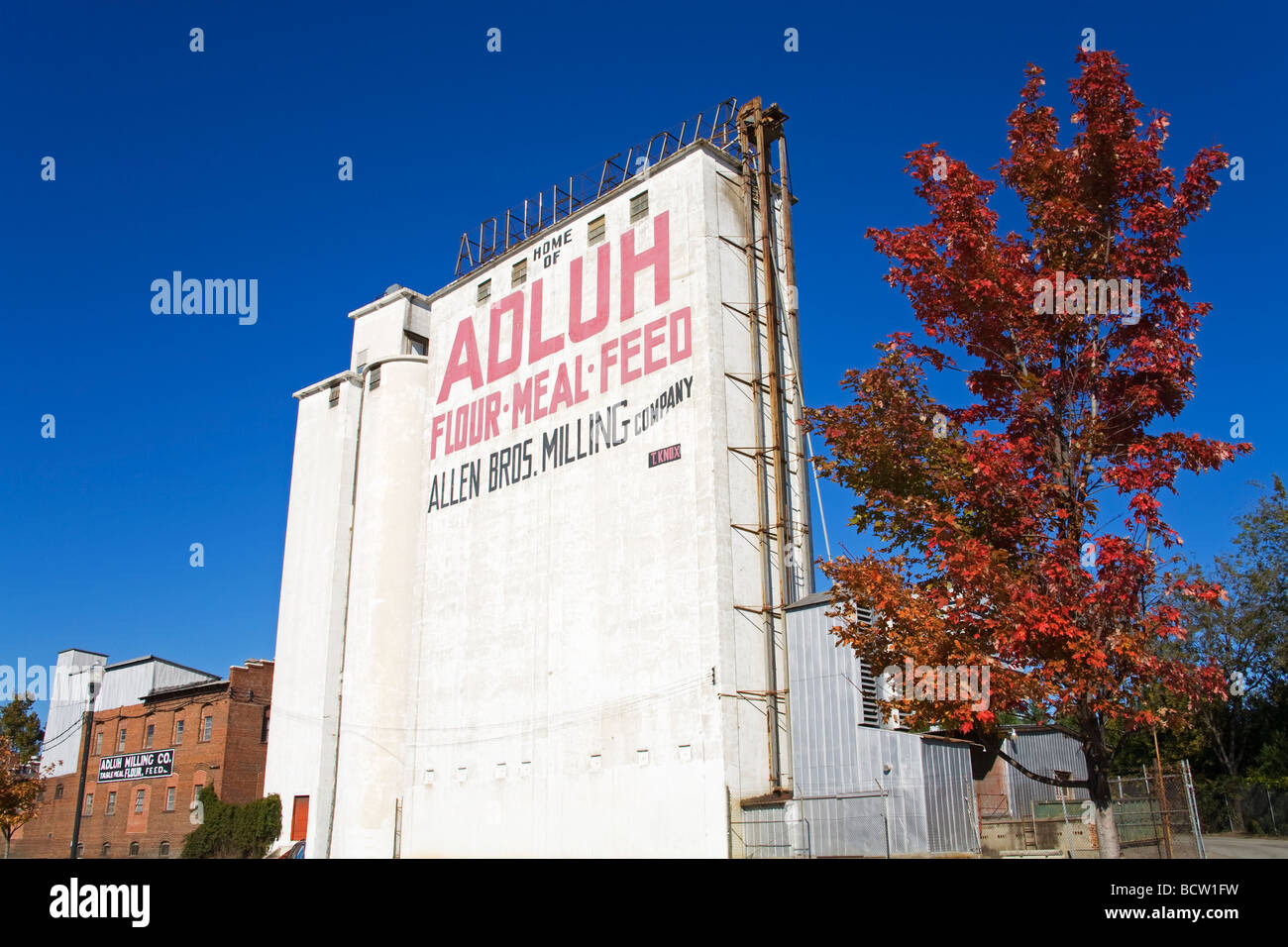 Adluh mulino di farina, Columbia, nella Carolina del Sud, STATI UNITI D'AMERICA Foto Stock