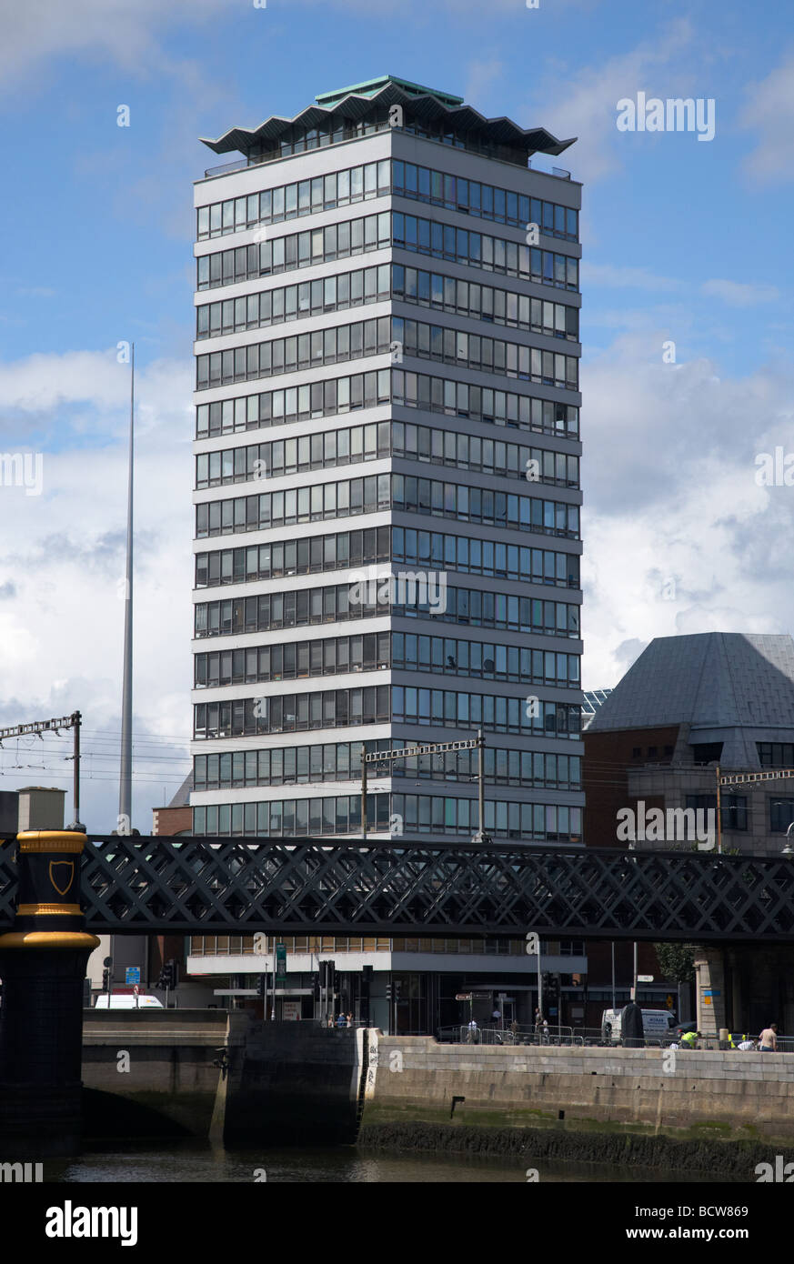 Liberty Hall siptu sede nel centro della città di Dublino Repubblica di Irlanda è dublins secondo edificio a 19 piani. Foto Stock