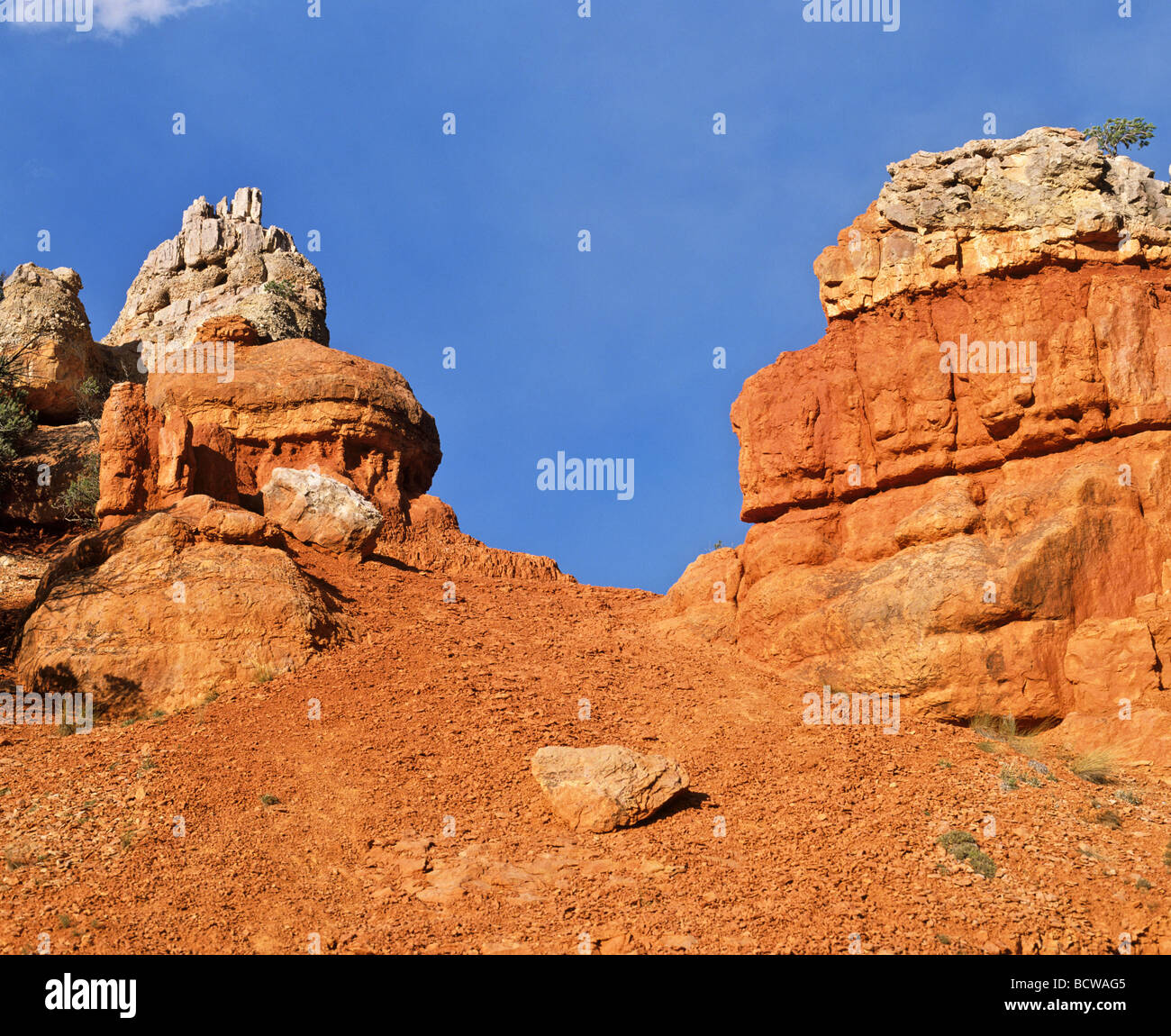 Rocce bizzarre, Capitol Reef National Park nello Utah, Stati Uniti d'America Foto Stock