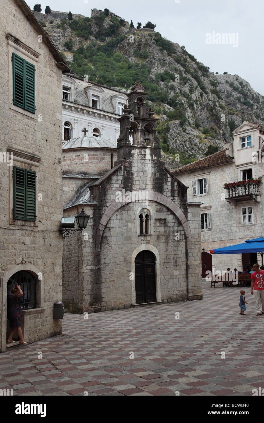 Vecchia Chiesa, Kotor, Montenegro. Foto Stock