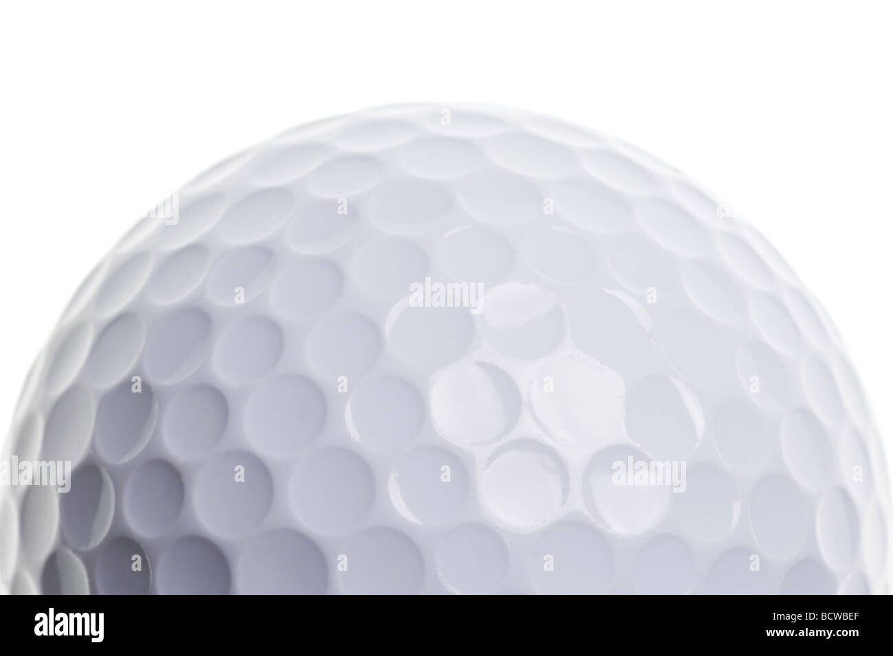 Palla da golf isolati su sfondo bianco Foto Stock