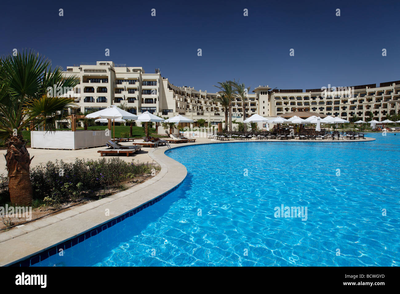 Piscina, Steigenberger Al Dau Beach Resort, Hurhada, Egitto, Mare Rosso, Africa Foto Stock