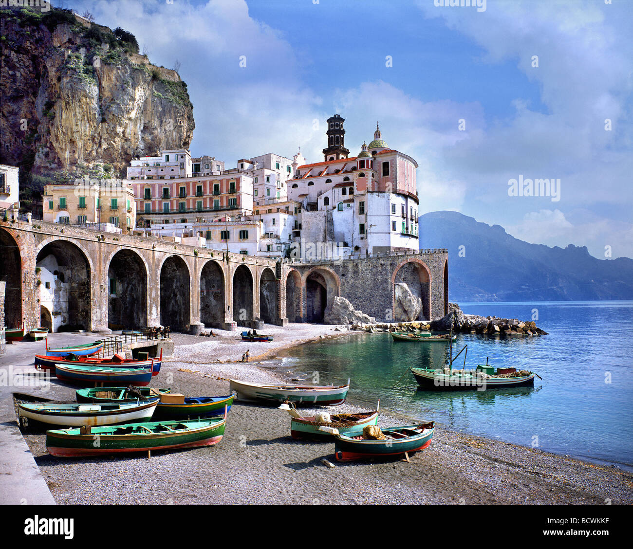 IT- CAMPANIA: Atrani sulla Costiera Amalfitana (Golfo di Salerno) Foto Stock