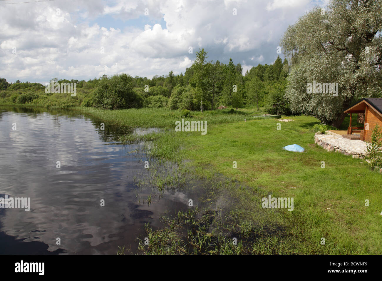 Lago a Soomaa National Park a Paernu, Estonia, Europa Orientale, nazione del Baltico, l'Europa. Foto di Willy Matheisl Foto Stock