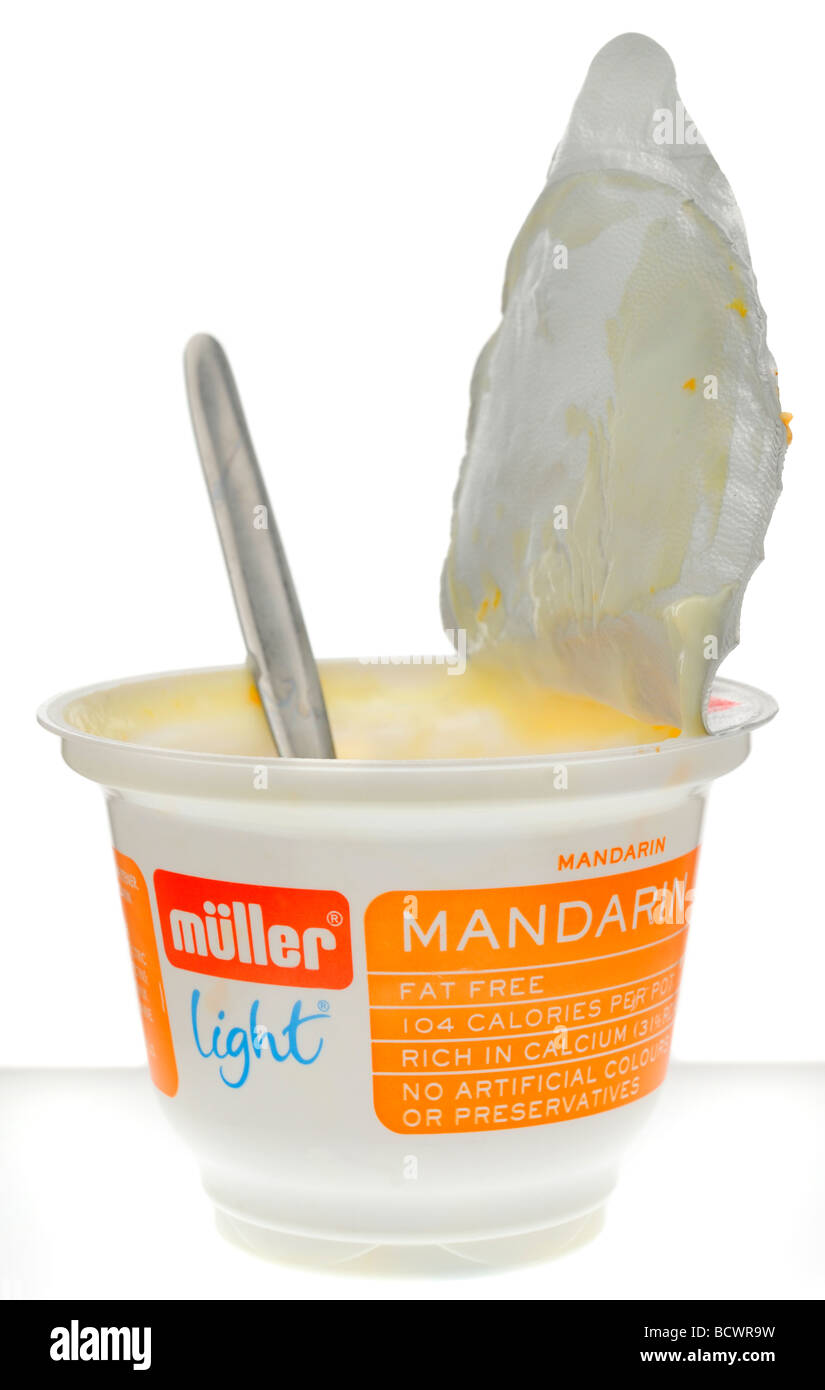 Luce di Muller Mandarino Yogurt Foto Stock