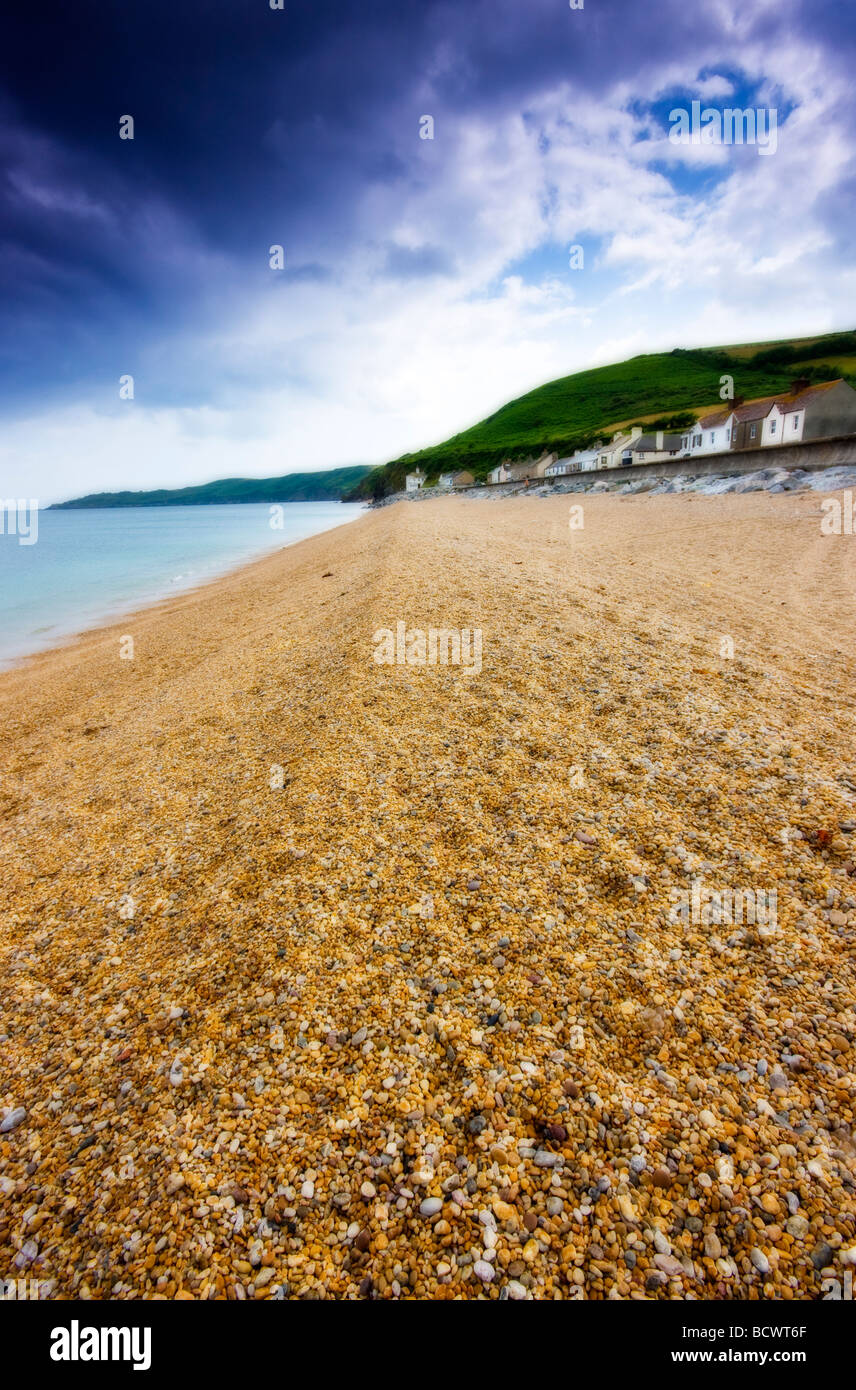 Spiaggia a Beesands Devon Regno Unito Europa Foto Stock