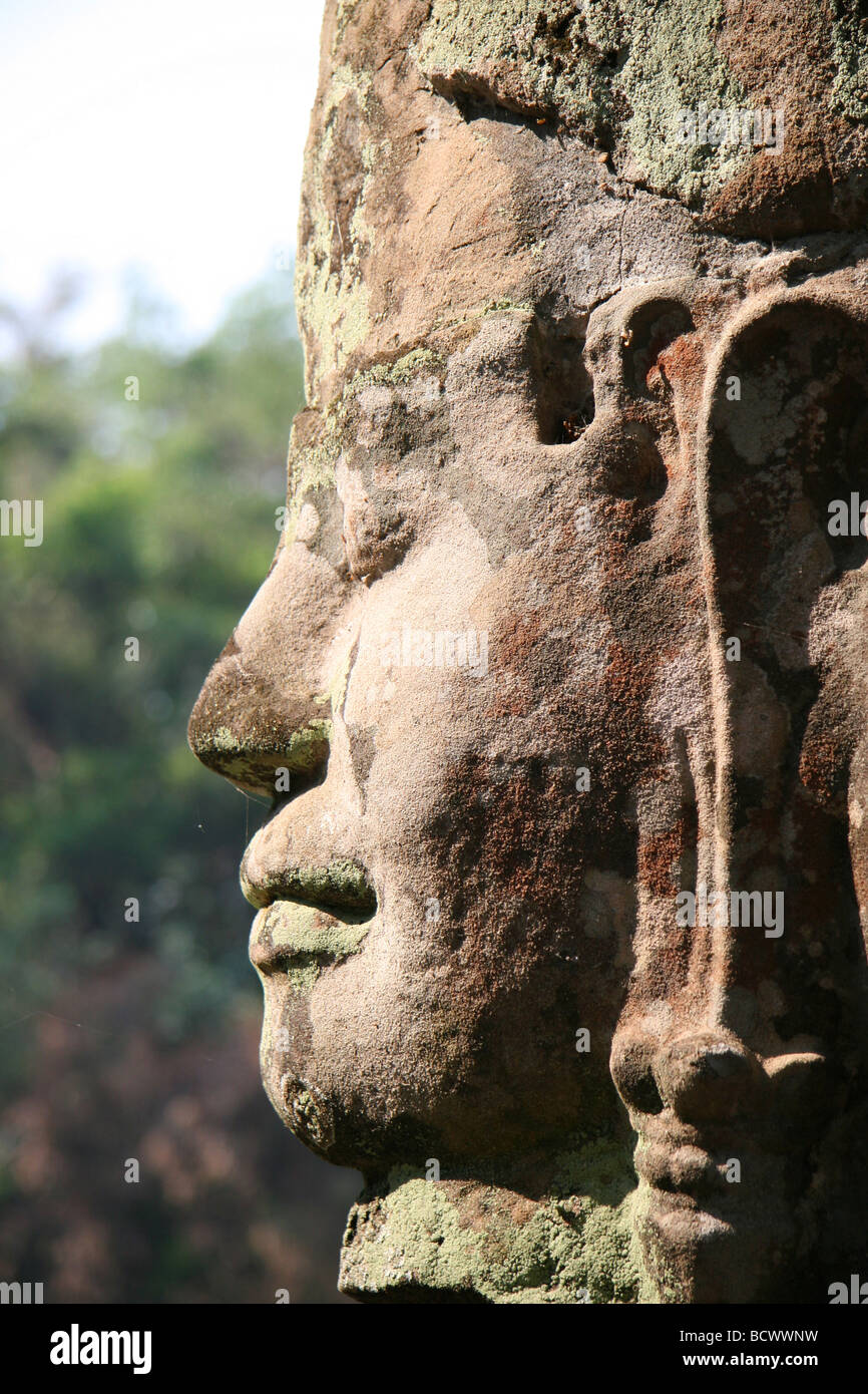 Rovine Khmer, vecchio tempio in Cambogia, nei pressi di Angkor Wat Foto Stock