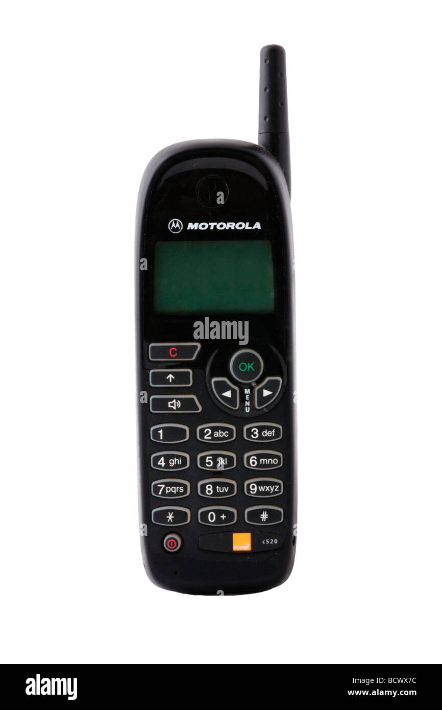 Il vecchio telefono cellulare Motorola Foto Stock