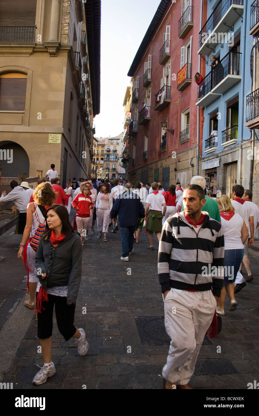 San Fermin festival, Pamplona, Spagna Foto Stock