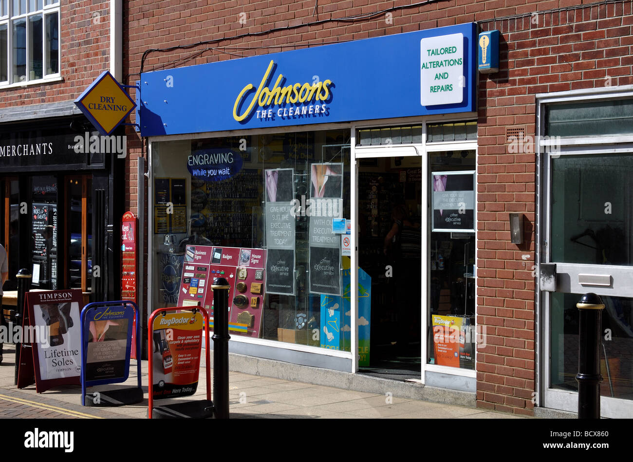 La Johnsons i pulitori shop, REGNO UNITO Foto Stock