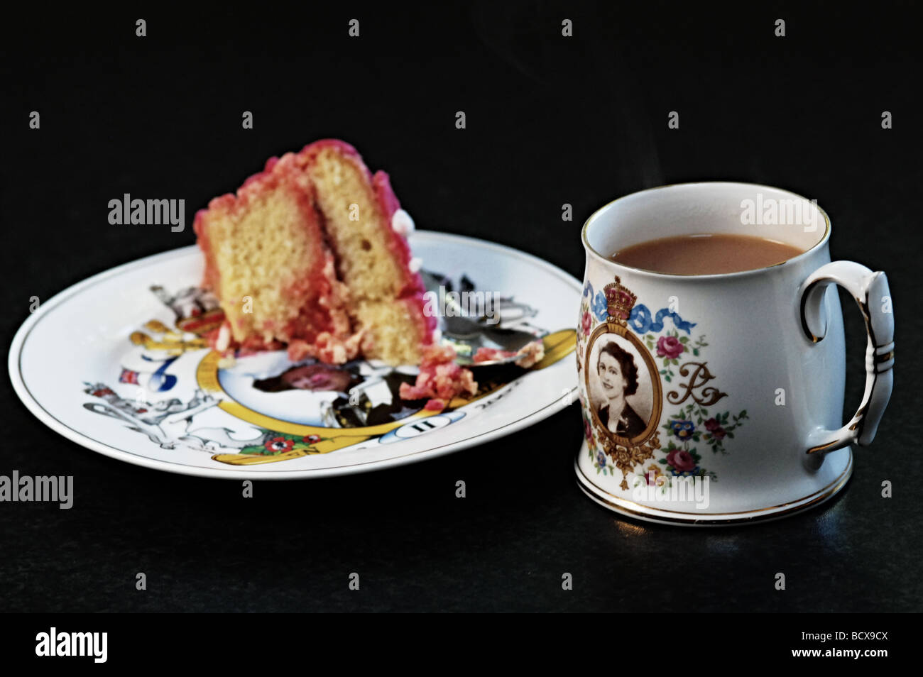 Royalist tè e torta Foto Stock