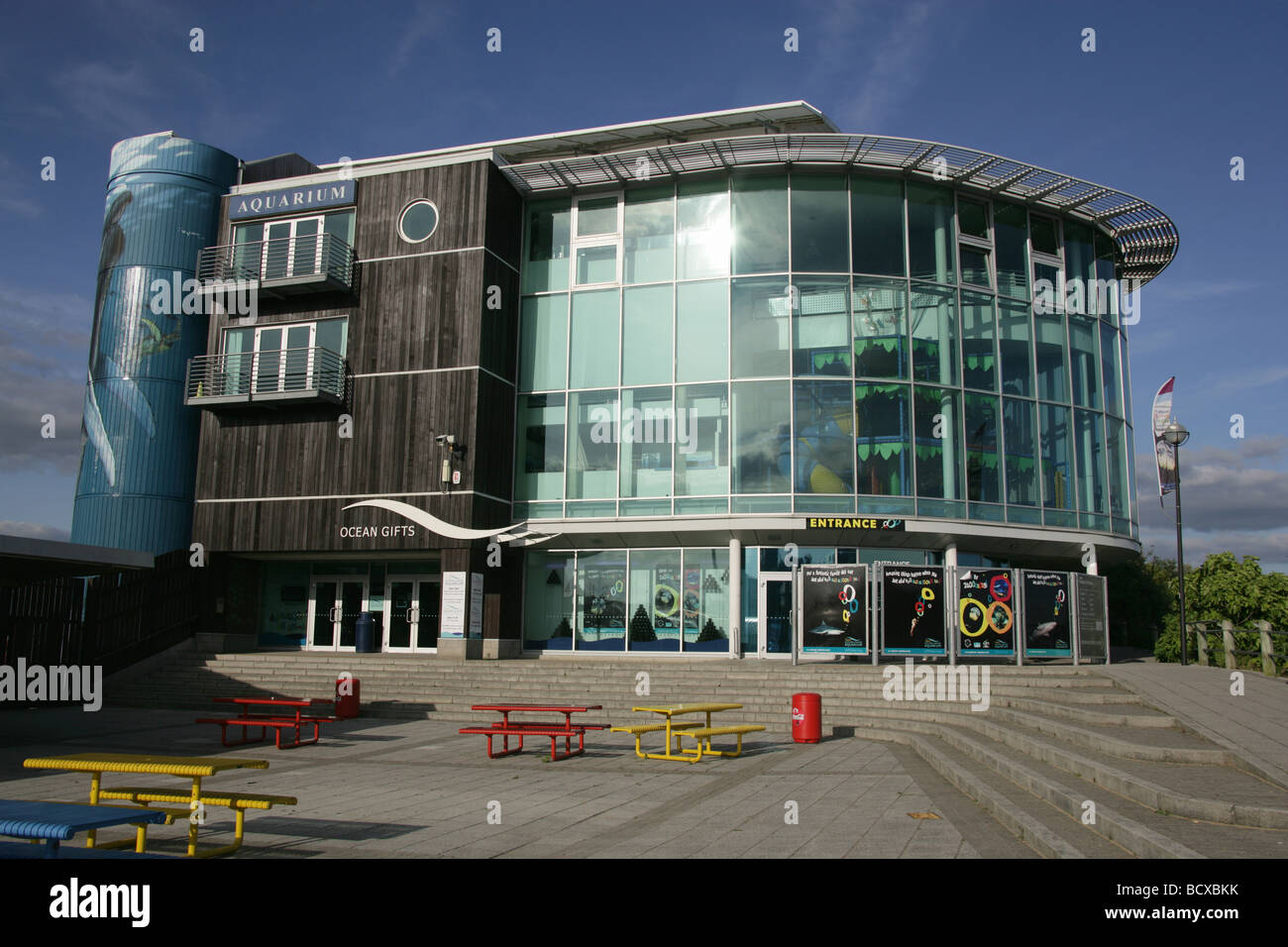 Città di Plymouth in Inghilterra. Plymouth è National Marine Aquarium al Coxside. Foto Stock