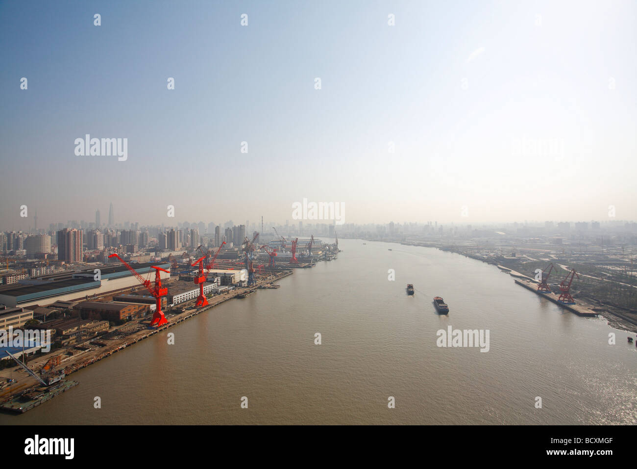 Cantiere,Shanghai, Cina Foto Stock