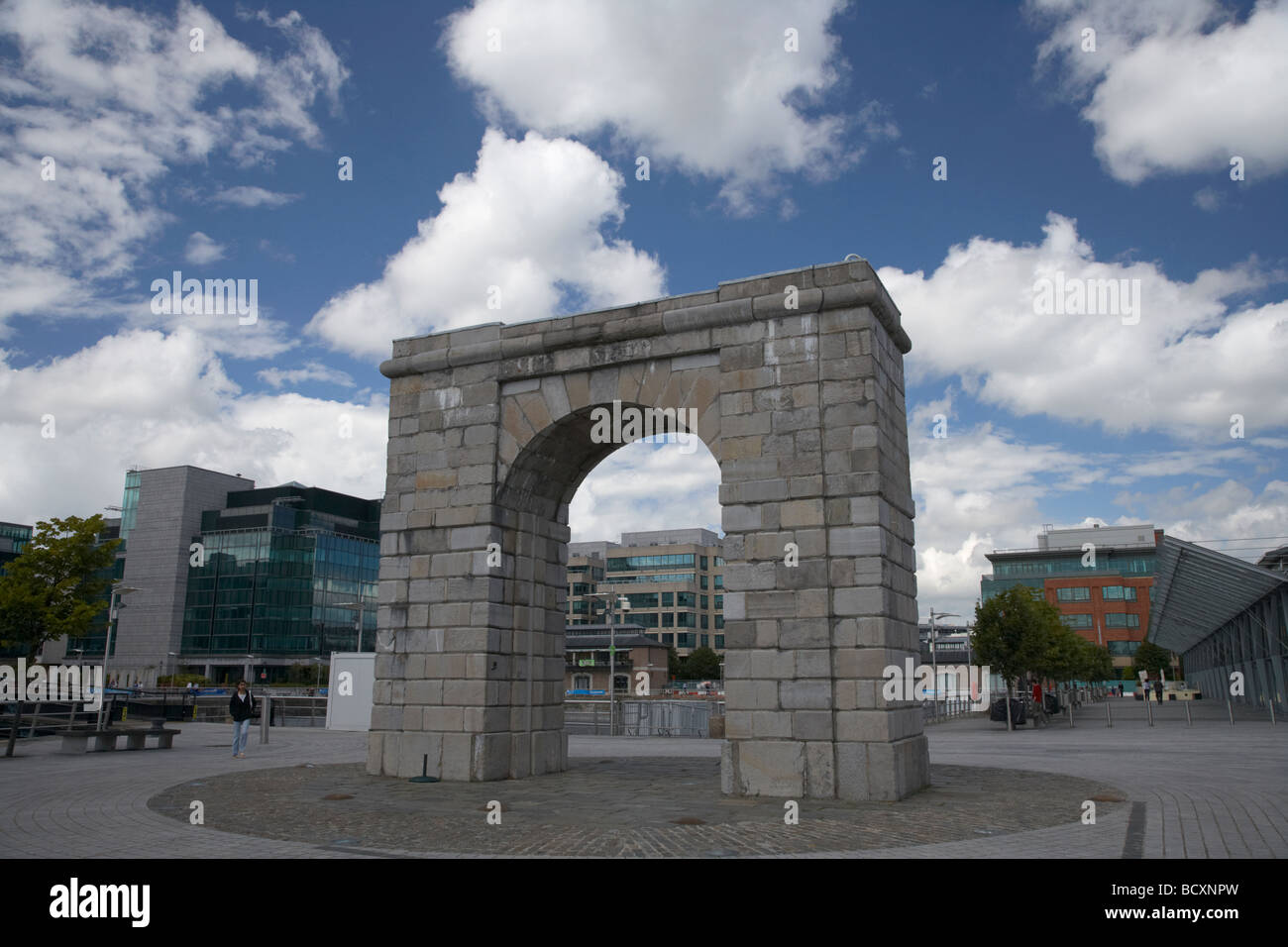 Georgian arch parete nord Dublin Docklands Dublino Repubblica di Irlanda Foto Stock