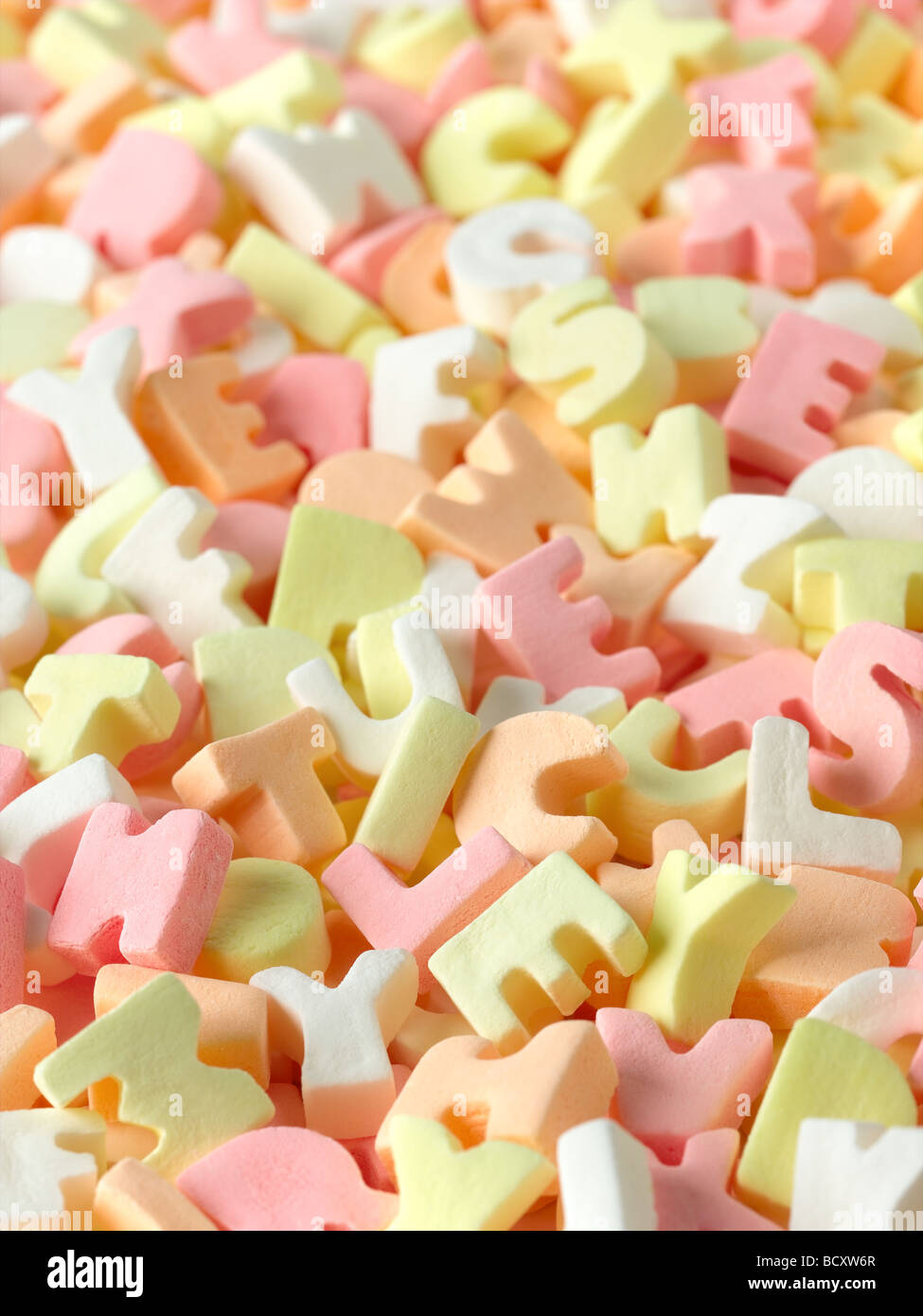 caramella di alfabeto Foto Stock