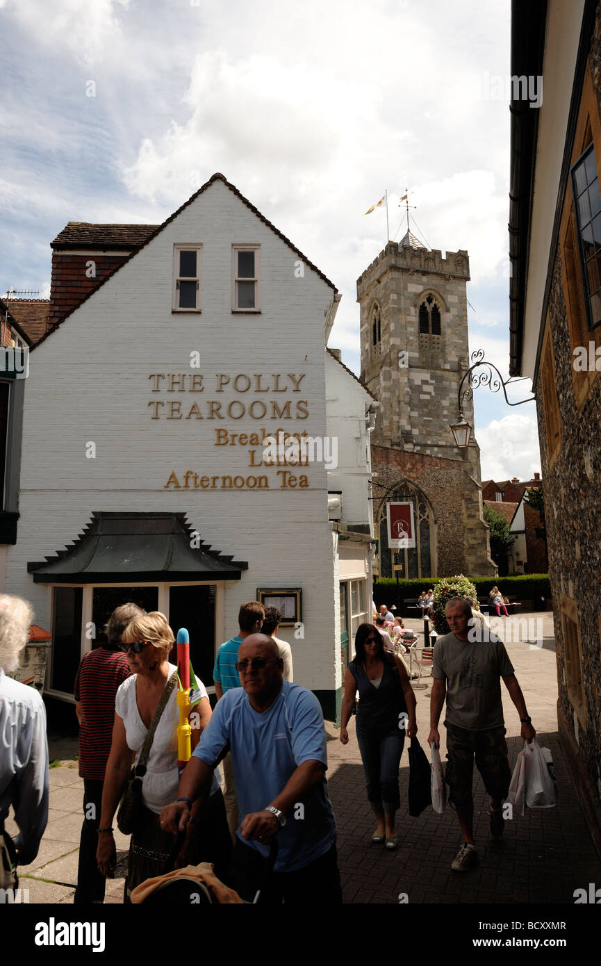 The Maltings e St Thomas's Square Salisbury Wiltshire, Inghilterra Foto Stock