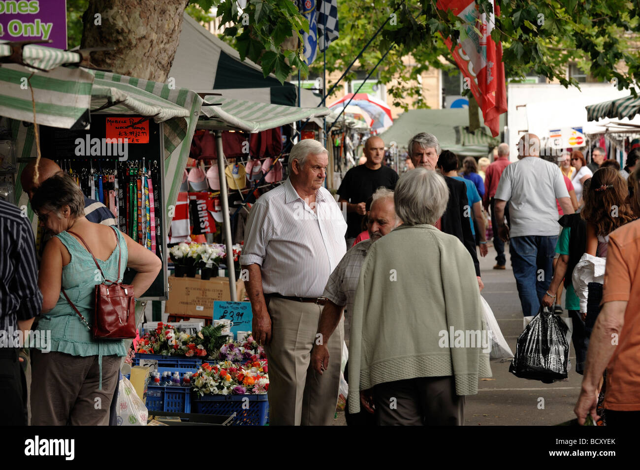 La piazza del mercato di Salisbury Wiltshire, Inghilterra Foto Stock
